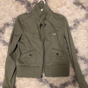 Hollister light green jacket